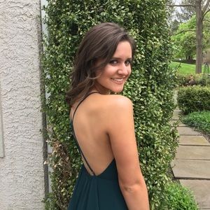 Emerald green prom dress !!!